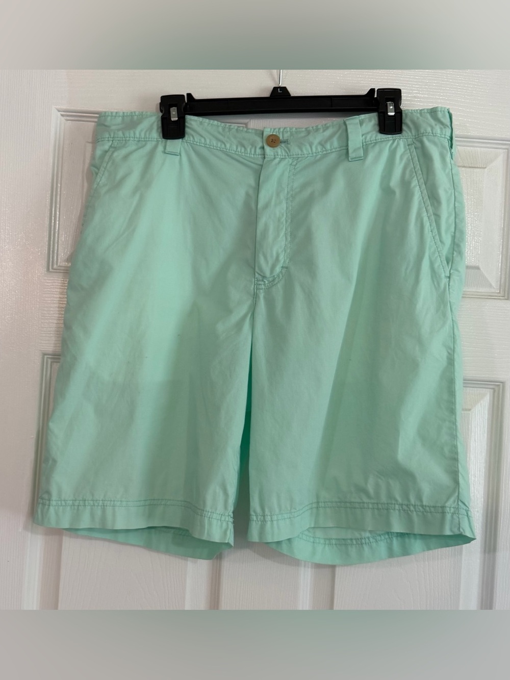Izod Saltwater chino shorts in a sea foam Mint Green size 34 waist